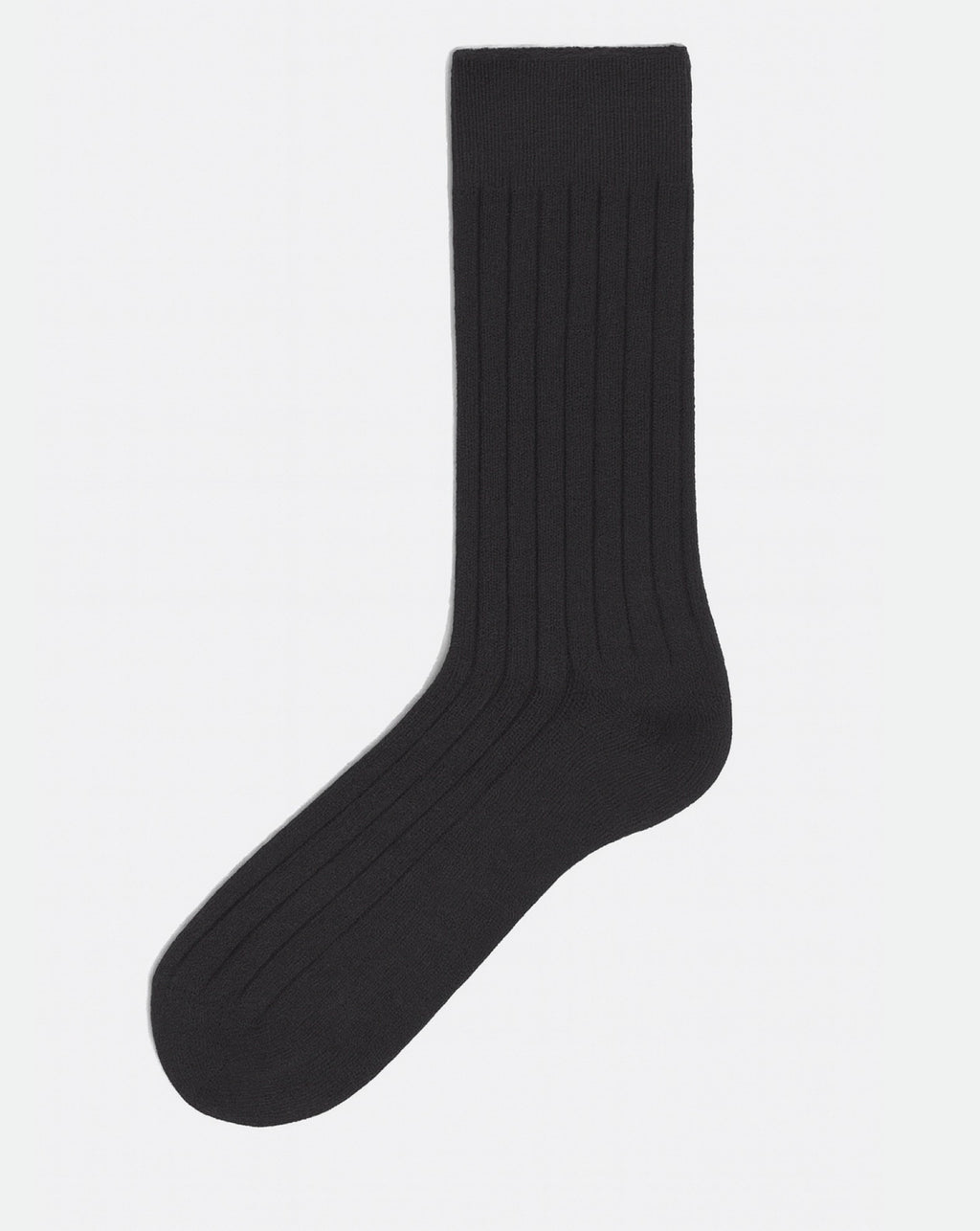 Ribbed Cashmere Socks - Black