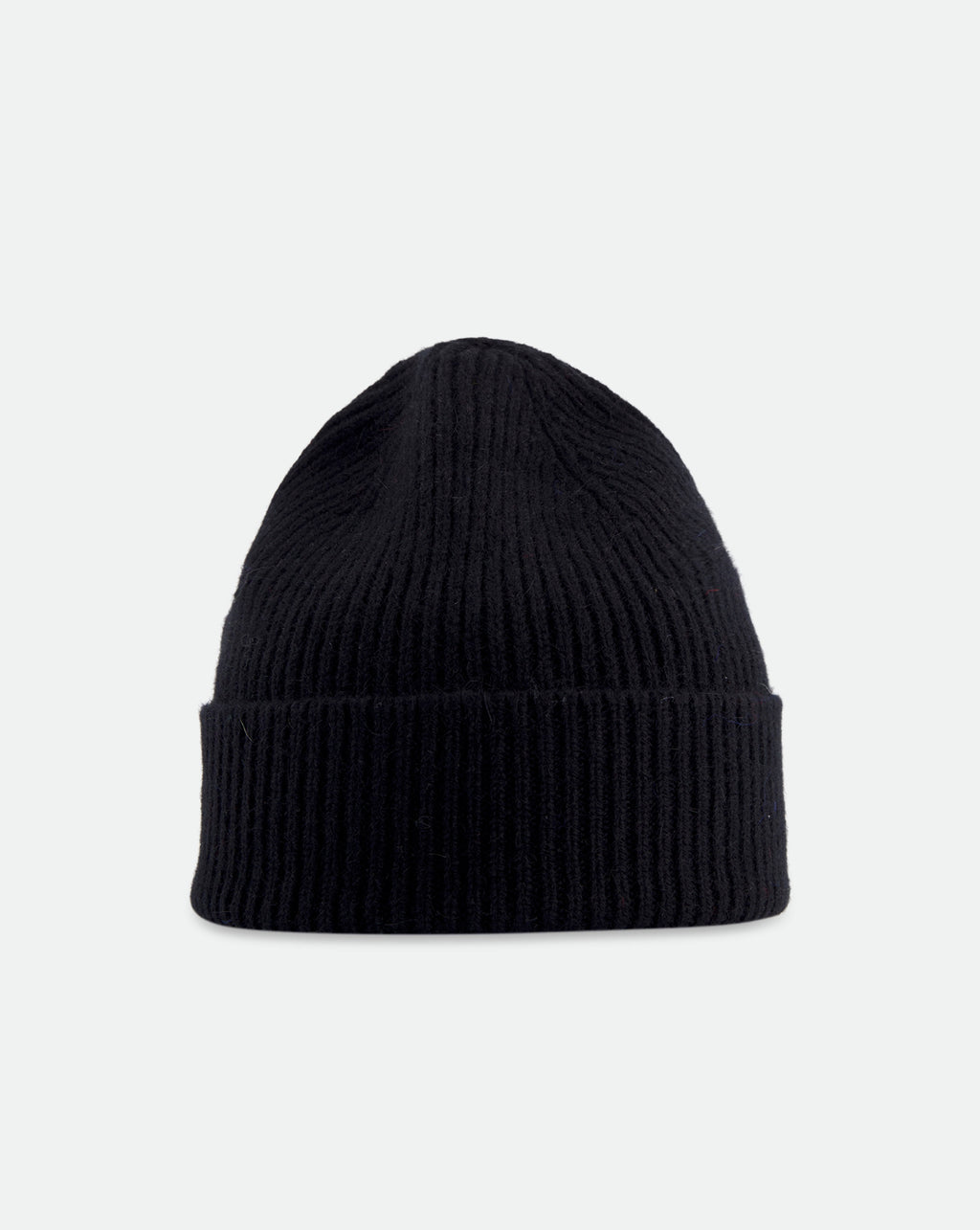 The Grey Woolen Beanie - Black