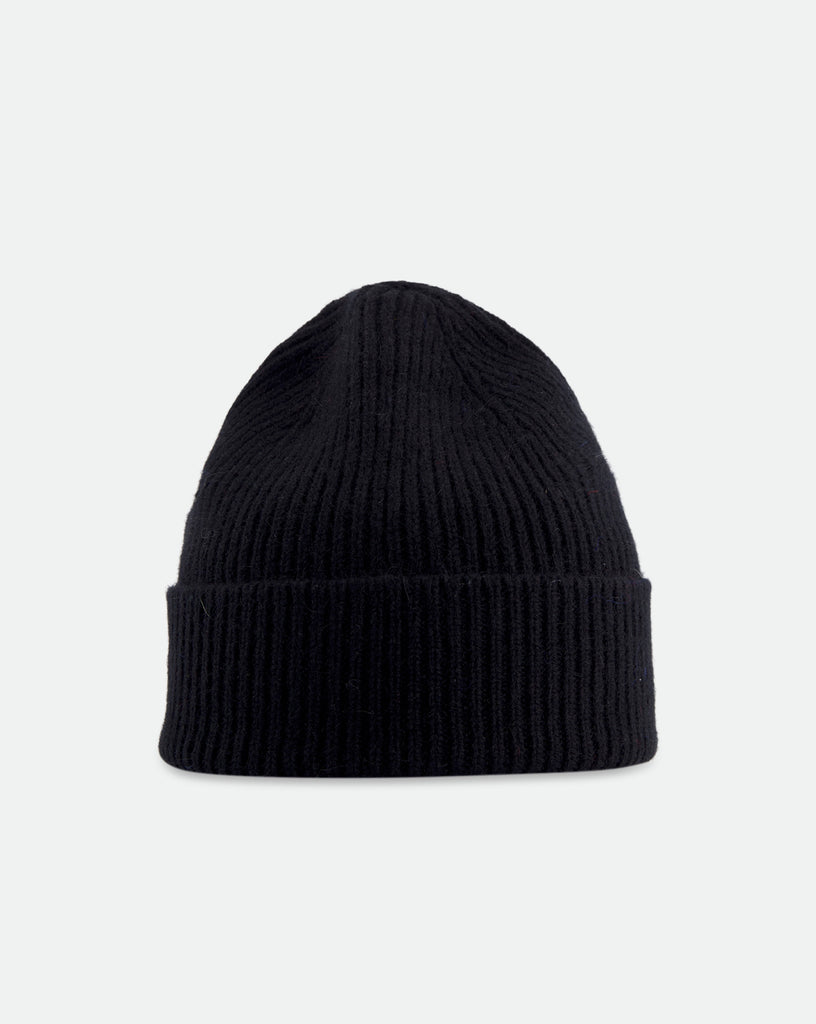 The Grey Woolen Beanie - Black