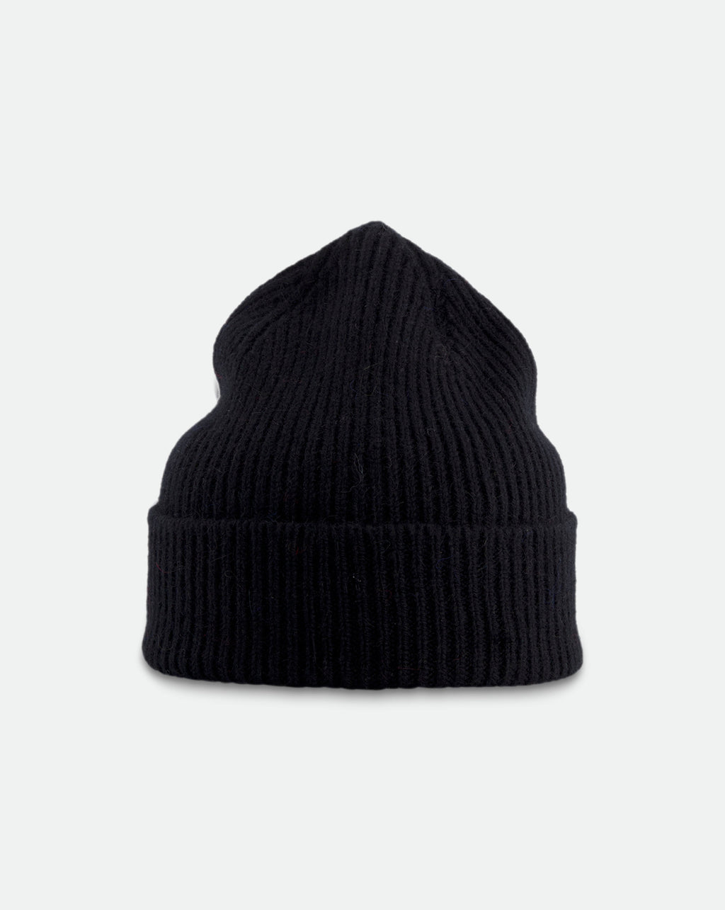 The Grey Woolen Beanie - Black